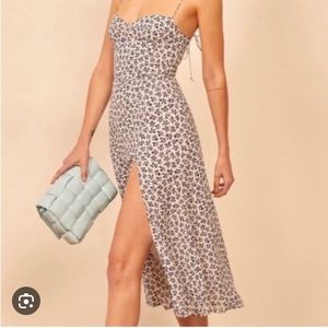 RARE Reformation Juliette Midi Dress Bombay size 8 EUC